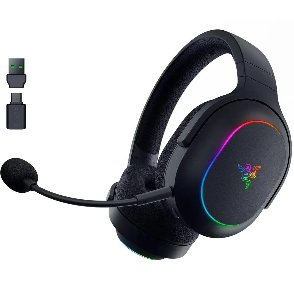 Razer Barracuda X Chroma Wireless Gaming Headset, 2.4 Ghz, Chroma RGB, Mic, 70 H
